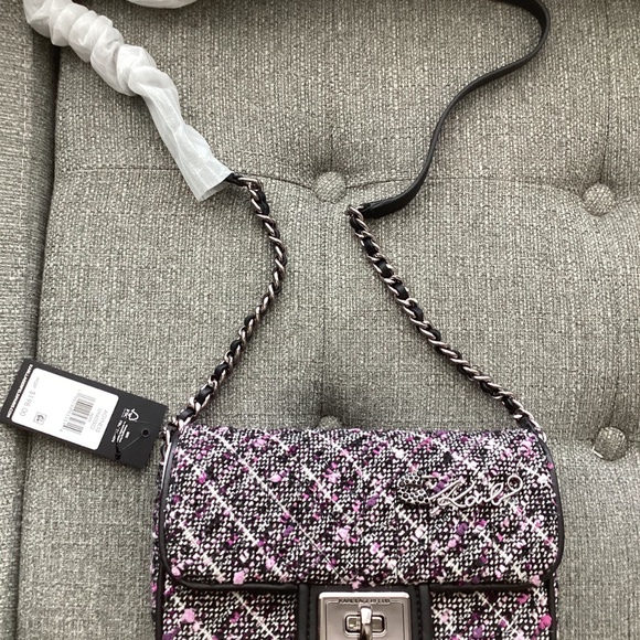KARL LAGERFELD Agyness Medium Convertible Shoulder Bag - Picture 8 of 16